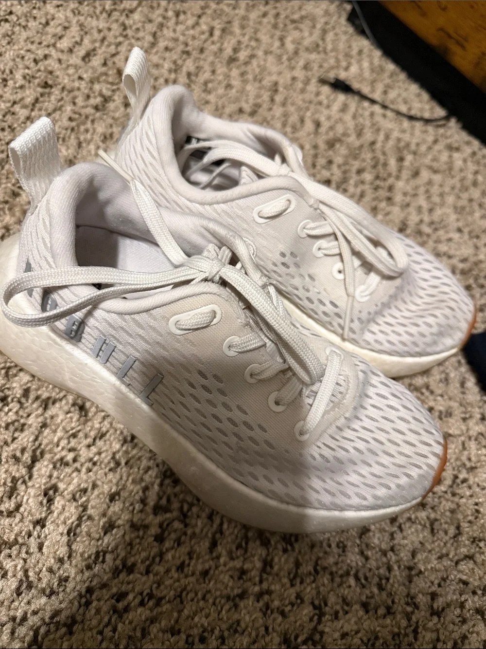 NOBULL White Knit Training Sneakers Athletic Shoes Women size 6